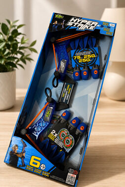 Zing Hyper Strike Bow & Arrow Set 6 Sonic Whistle Arrows 2 Targets FAST SHIPPING